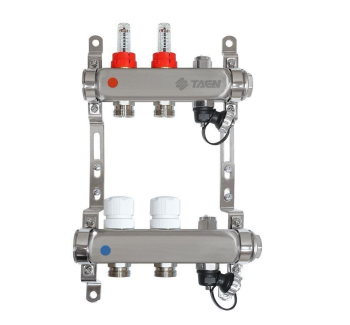 Коллекторная группа TAEN нерж/сталь 1x3/4x2 расходомеры/рег клапаны/ручн возд