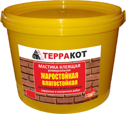 Мастика Терракот жаростойкая 1,5 кг